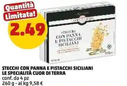PENNY Stecchi con panna e pistacchi siciliani LE SPECIALITÀ CUOR DI TERRA offerta