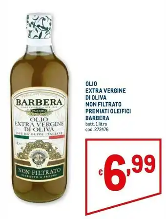 Metro Olio extra vergine di oliva biologico offerta