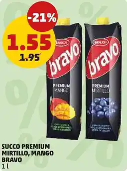 PENNY Rauch succo premium mirtillo, mango bravo offerta