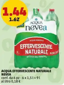 PENNY Acqua effervescente naturale NEVEA offerta