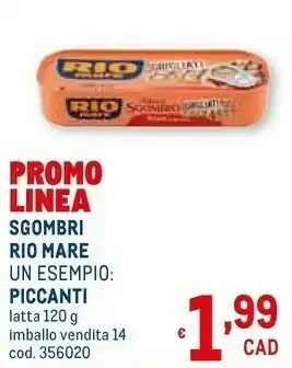 Metro Filetti di sgombro piccanti con olio di oliva grigliati 120 g(ml) offerta