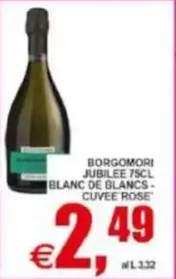 Pewex Borgomori jubilee blanc de blancs, cuvee rose offerta