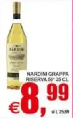 Pewex Nardini grappa riserva offerta