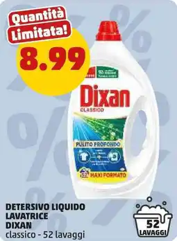 PENNY Detersivo liquido lavatrice DIXAN offerta