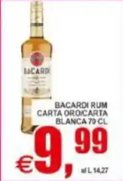 Pewex Bacardi rum carta oro/carta blanca offerta