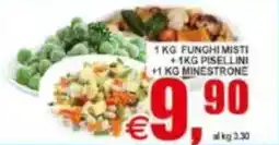 Pewex funghi misti + pisellini + minestrone offerta