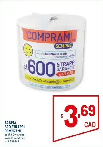 Metro Bobina 600 strappi comprami offerta