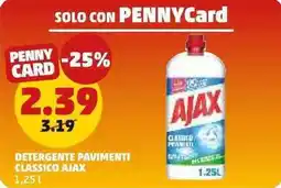 PENNY Detergente pavimenti classico AJAX offerta