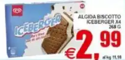 Pewex Algida biscotto iceberger x4 offerta