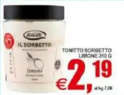 Pewex Tonitto sorbetto limone offerta