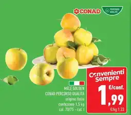 Conad MELE GOLDEN CONAD PERCORSO QUALITÀ offerta