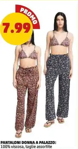 PENNY Pantaloni donna a palazzo offerta