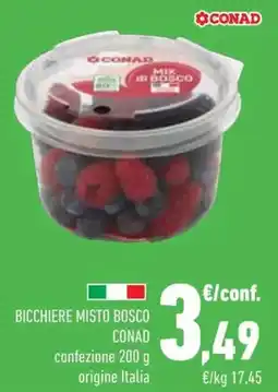 Conad Conad bicchiere misto bosco offerta