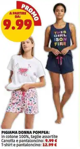 PENNY T-shirt e pantaloncino POMPEA offerta