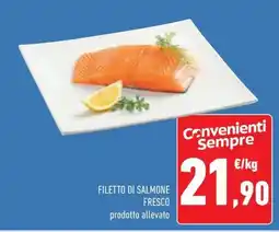 Conad Filetto di salmone fresco offerta