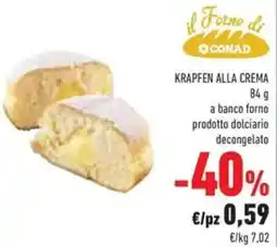 Conad Conad krapfen alla crema offerta