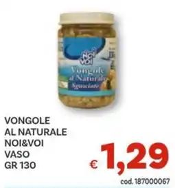Vivo Supermercati Vongole al naturale NOI&VOI vaso offerta