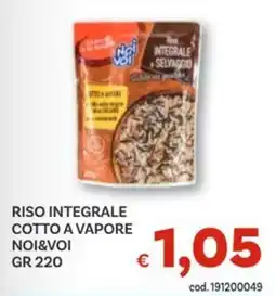 Vivo Supermercati Riso integrale cotto a vapore NOI&VOI offerta