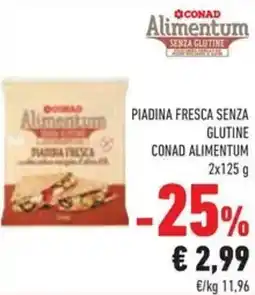 Conad Conad piadina fresca senza glutine offerta