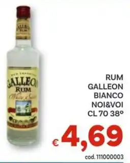 Vivo Supermercati Rum galleon bianco NOI&VOI 38° offerta