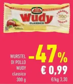 Conad Wurstel di pollo wudy offerta