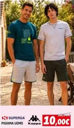 Orizzonte Kappa Superga pigiama uomo offerta