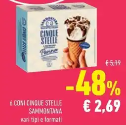 Conad 6 coni cinque stelle sammontana offerta