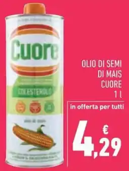 Conad Olio di semi di mais cuore offerta