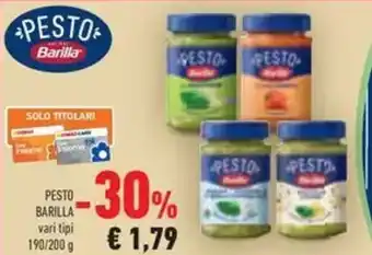 Conad Pesto barilla offerta