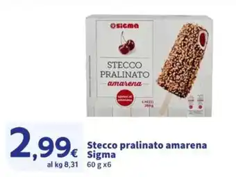 Stecco pralinato amarena Sigma