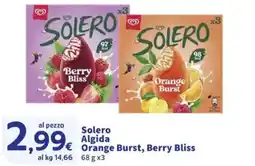 Sigma Solero Algida Orange Burst, Berry Bliss offerta