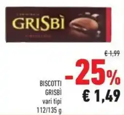 Conad Biscotti grisbì offerta