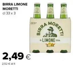Tigre Birra limone MORETTI offerta