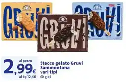 Sigma Stecco gelato Gruvi Sammontana offerta