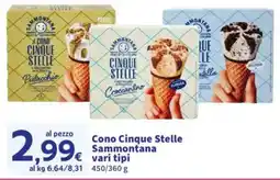 Sigma Cono Cinque Stelle Sammontana offerta