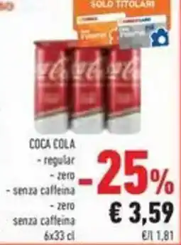 Conad Coca cola offerta