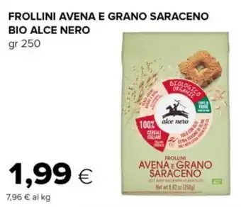 Tigre Frollini avena e grano saraceno BIO ALCE NERO offerta