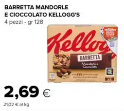 Tigre Barretta mandorle e cioccolato KELLOGG'S offerta