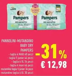 Conad Pannolini-mutandino baby dry pampers offerta