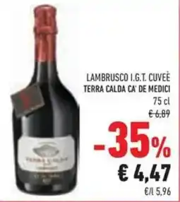 Conad Lambrusco i.g.t. cuveè offerta
