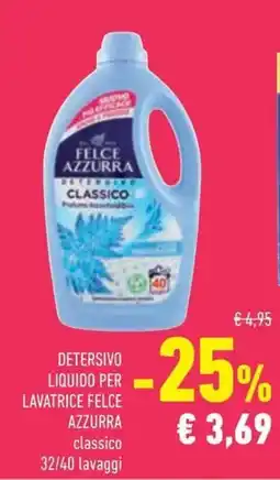 Conad Detersivo liquido per lavatrice felce azzurra offerta