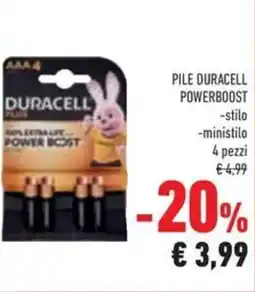 Conad Pile duracell powerboost offerta