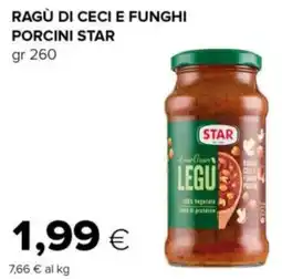 Tigre Ragù di ceci e funghi porcini STAR offerta