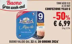 Conad Tonno meno olio as do mar offerta