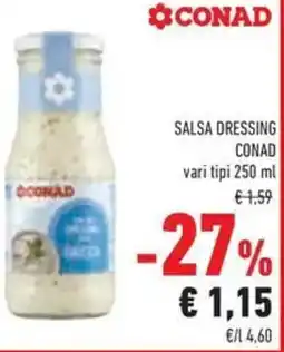 Conad Salsa dressing conad offerta