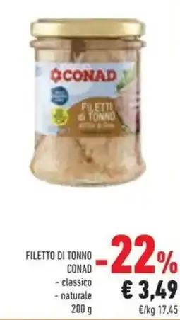 Conad Filetti di tonno conad offerta