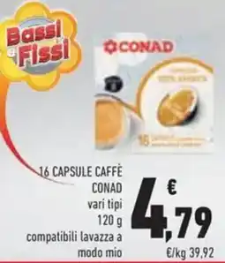 Conad 16 capsule caffè conad offerta