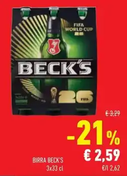 Conad Birra beck's offerta