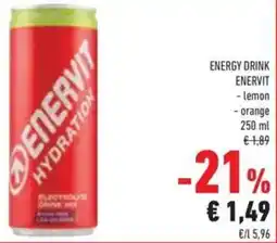 Conad Energy drink enervit offerta