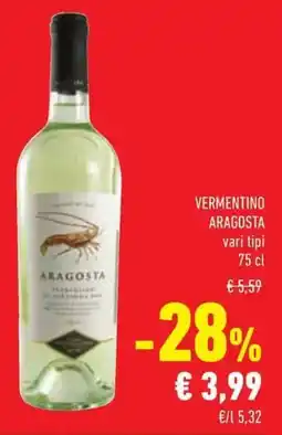 Conad Vermentino aragosta offerta
